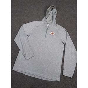 Arborwear Sweater Mens Large Gray Fleece Jacket 1/2 Zip Outdoor Workwear